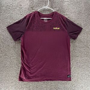 Labron James Shirt Mens Extra Large Purple Nike‎ Elephant Print Dri Fit Athletic